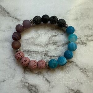 Multi colored boho beaded bracelet